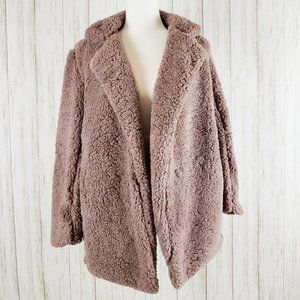 {1 Sunset Lane} Heavy Sherpa Fabric Coat Overcoat